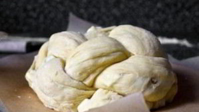 хала с яблоками и медом