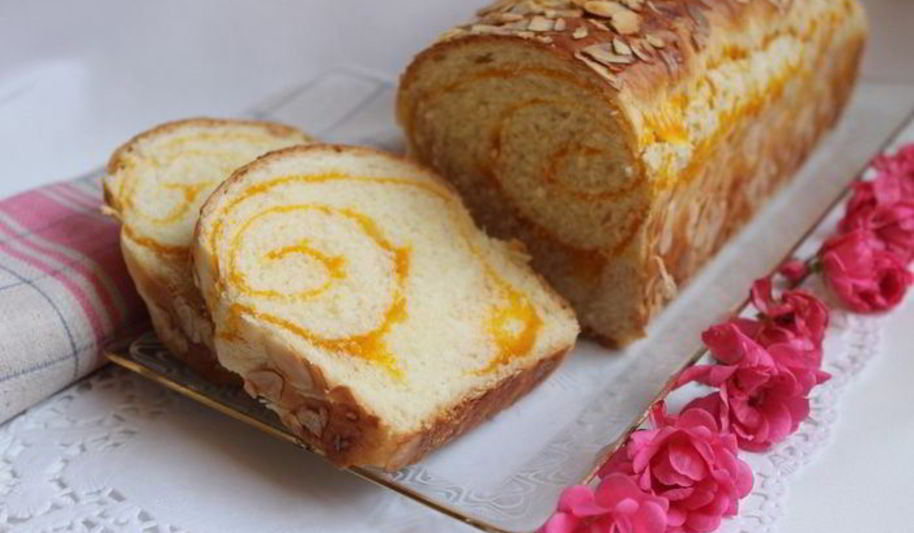 Рецепт сладкого хлеба с прослойкой