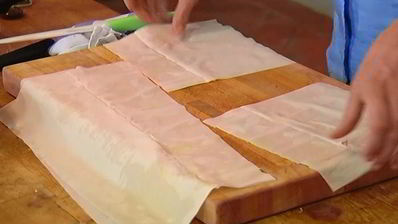 хрустящие конвертики с раковыми шейками