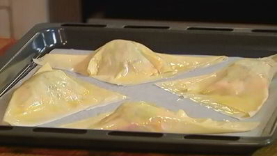 хрустящие конвертики с раковыми шейками