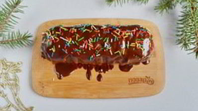 кокосово-шоколадный рулет