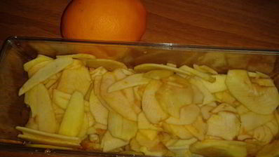 конвертики из слоеного теста с яблоками