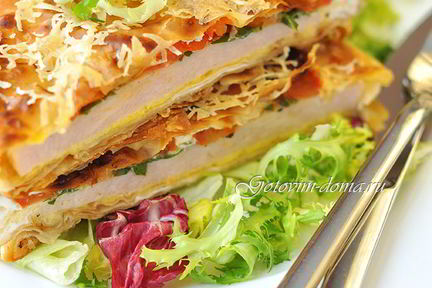 Горячая закуска в лаваше Ека