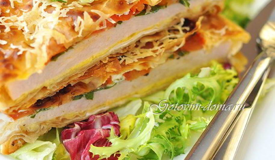 Рецепт горячей закуски в лаваше ека