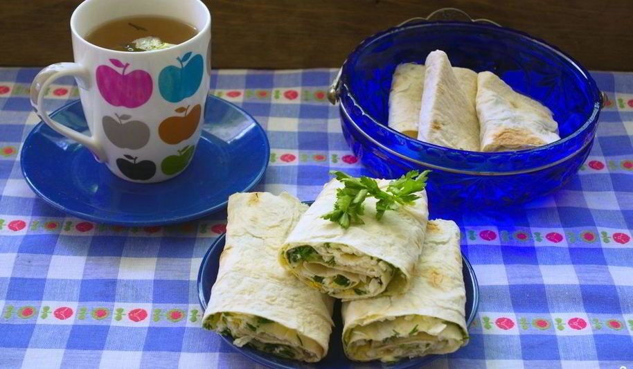 Рецепт лаваша с брынзой и зеленью