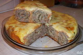 Лаваш с фаршем в мультиварке