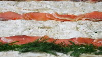 лаваш с лососем