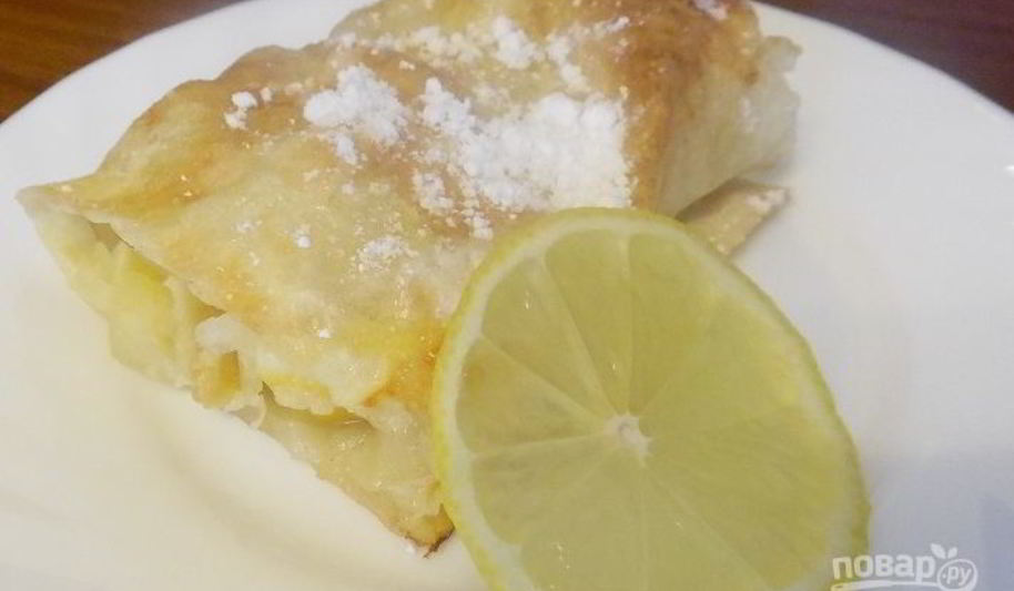 Рецепт сладкого рулета из лаваша