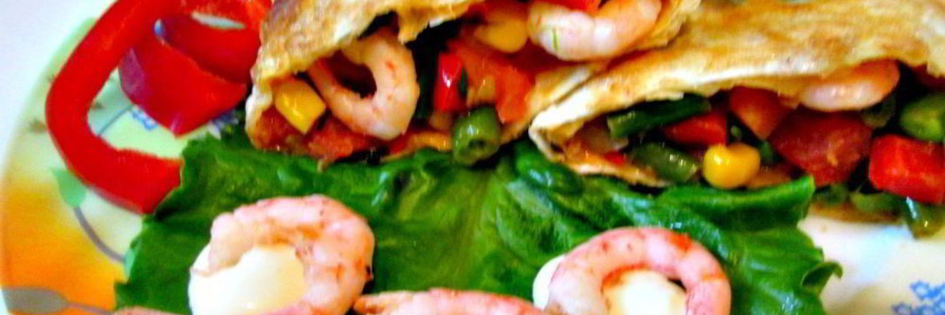 Средиземноморский завтрак из лаваша