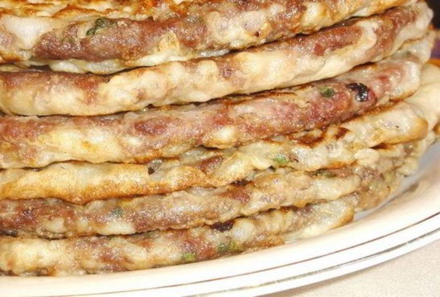 Китайские лепешки с мясным фаршем