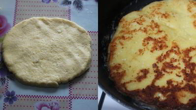 кукурузные лепешки на сковороде