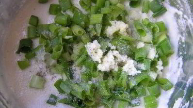 лепешка с зеленым луком