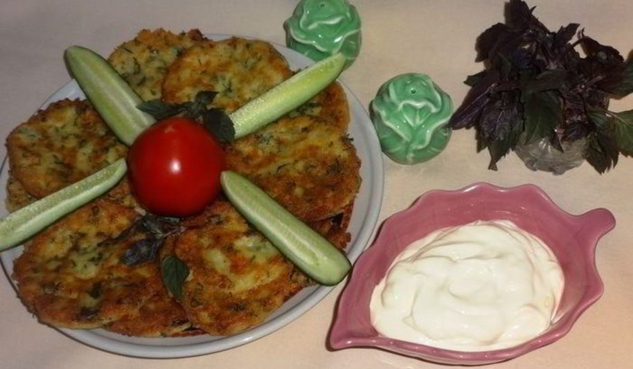 Рецепт лепешек из брынзы с зеленью