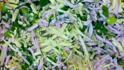 лепешки на кефире с начинкой