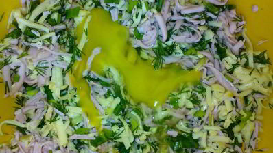 лепешки на кефире с начинкой