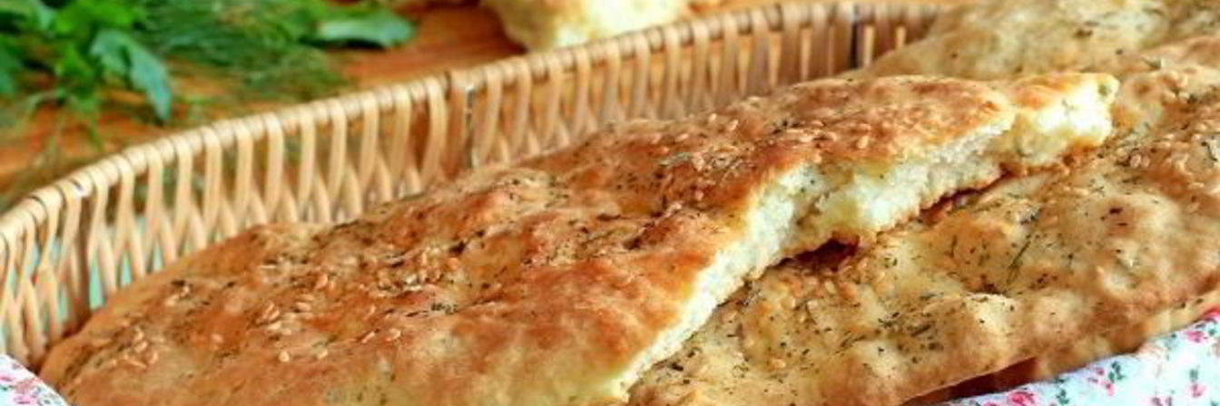 Лепешки на кефире в духовке