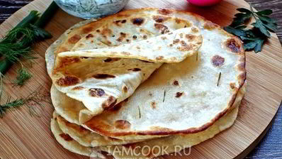 лепешки на воде и муке на сковороде