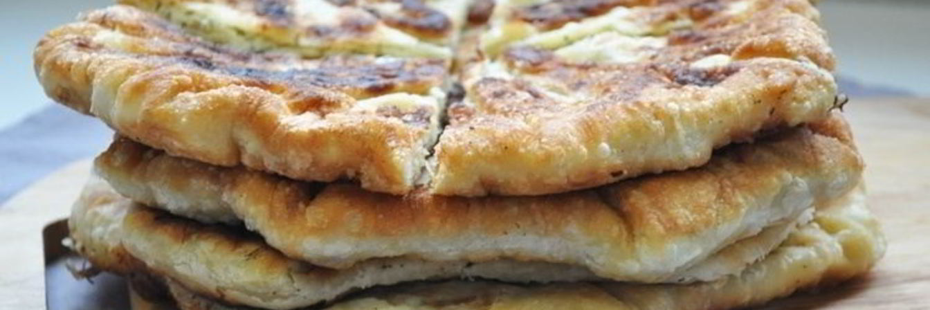 Лепешки с творогом и укропом