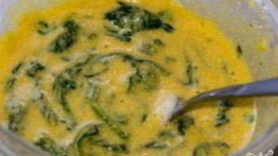 творожная лепешка с полентой