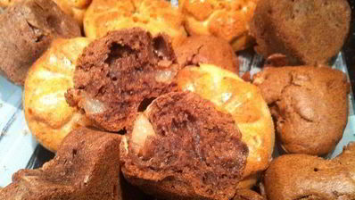 имбирные маффины с грушами