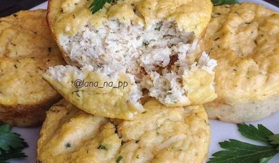 Рецепт куриных маффинов с зеленью