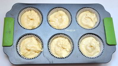 лимонные маффины с курдом и меренгой