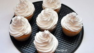 лимонные маффины с курдом и меренгой