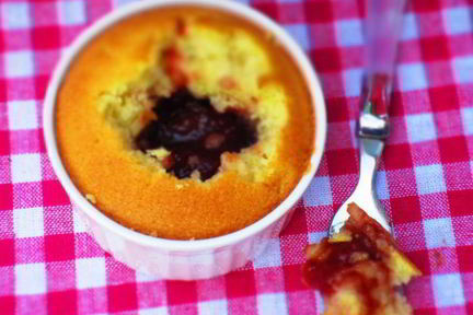 Маффины с клубничным вареньем