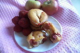Маффины с клубникой
