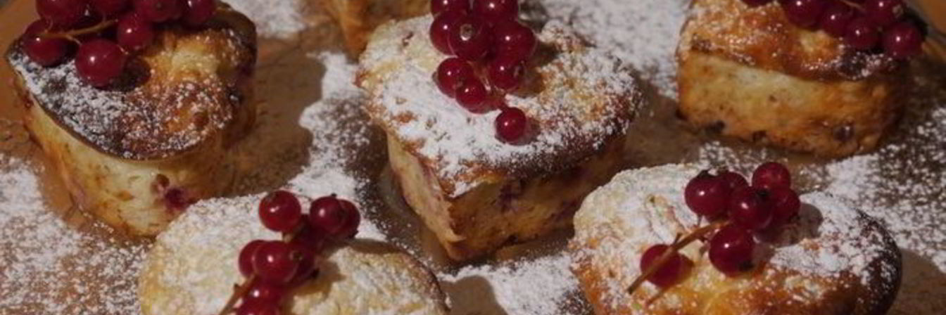 Маффины с красной смородиной