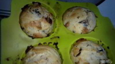 маффины с кусочками шоколада