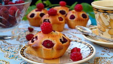 маффины с малиной