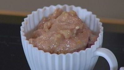 миндальные маффины с вишней