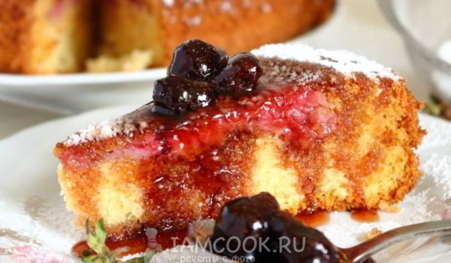 Рецепт манника с клубникой