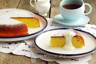 Манник с творогом в мультиварке