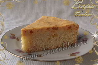 Манник в духовке с курагой