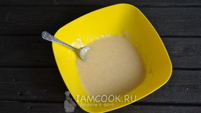 постный манник с яблоками