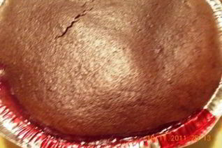 Шоколадный манник с ягодами