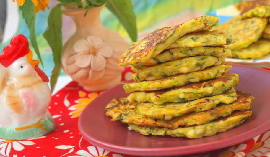 Рецепт кабачкова-сырных оладьи