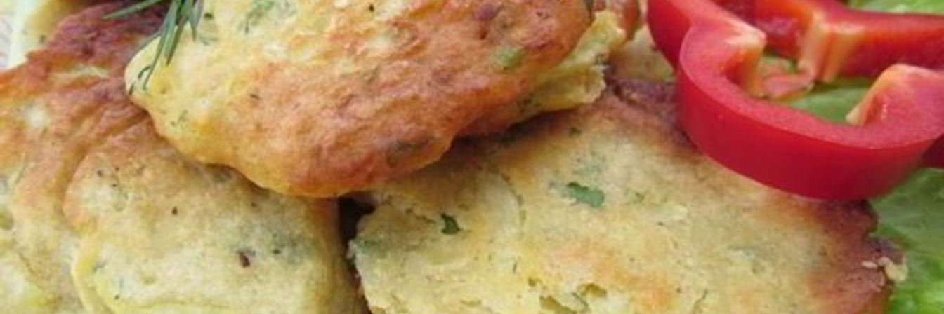 Кабачковые оладьи без яиц