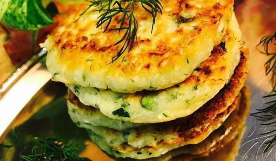 Рецепт капустна-кабачковых оладьи на кефире