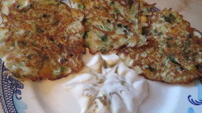 капустные оладьи