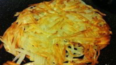 картофельные оладьи с беконом