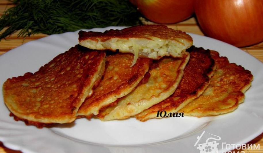 Рецепт луковых оладушек