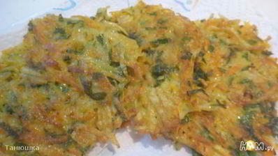 морковно-картофельные оладьи