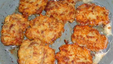 мясные оладьи