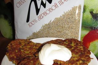 Оладьи из кабачков и отрубей лито