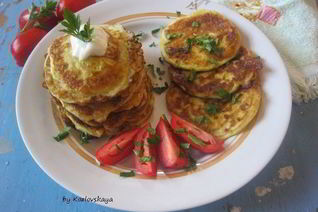 Оладьи из цукини на кефире