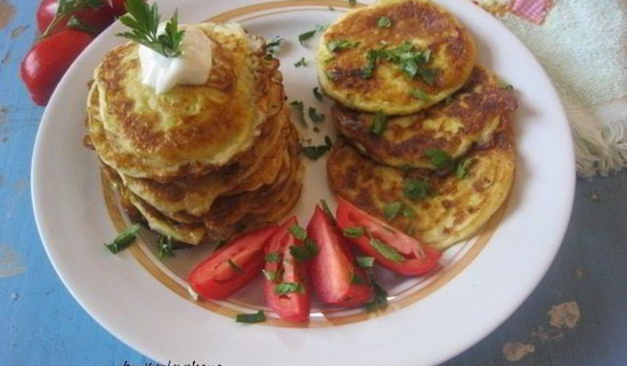 Рецепт оладий из цукини на кефире