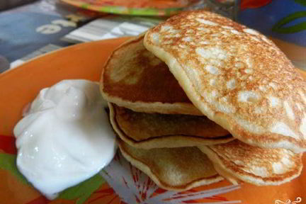 Оладьи на ряженке